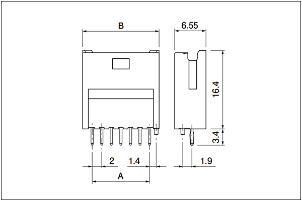 JST PNI Header 2 to 7 Circuits