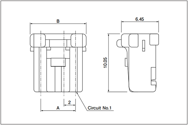 JST PNI Housing 3, 4 Circuits