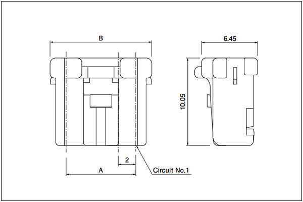 JST PNI Housing 5, 6 Circuits