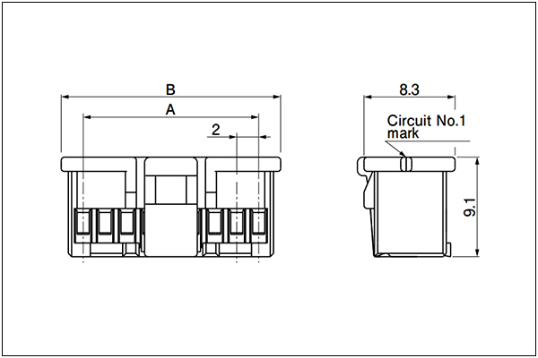 JST PUD Housing 16, 18 Circuits