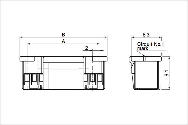 JST PUD Housing 20, 22 Circuits