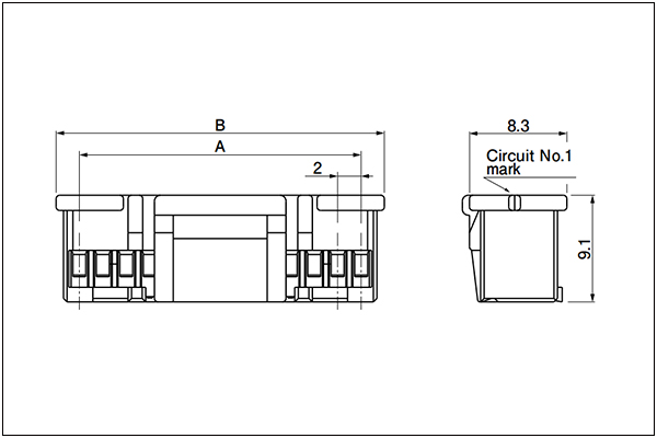 JST PUD Housing 24 to 28 Circuits