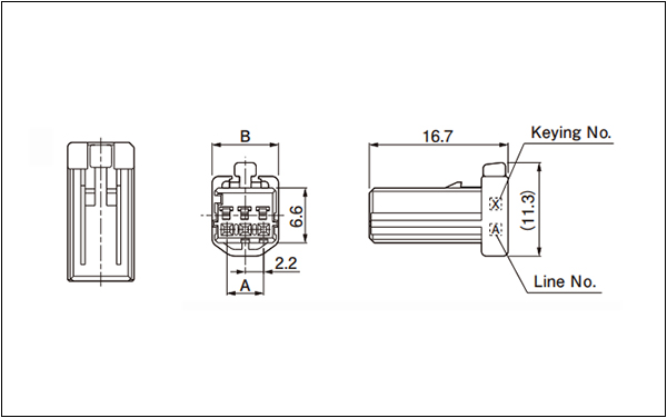 Receptacle housing