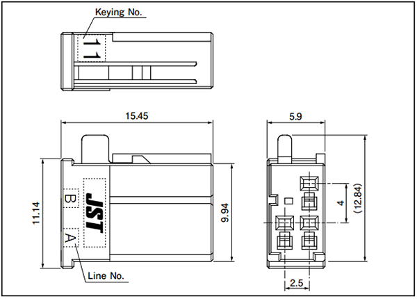 J2300 Receptacle housing