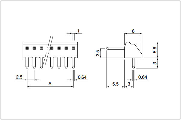 JST NH Header - Side entry type