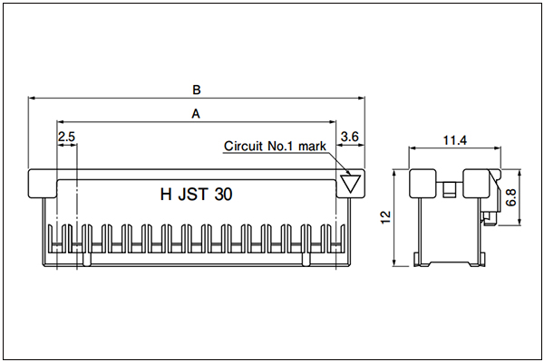 JST XAD Housing 18 to 40 Circuits