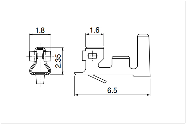 JST XH Terminal Shape A