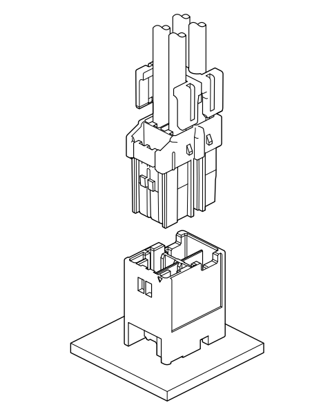 JST BNI Connector, Wire to Board Type