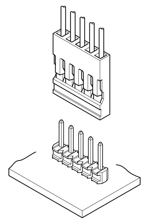 JST RE Connector, Wire to Board Type