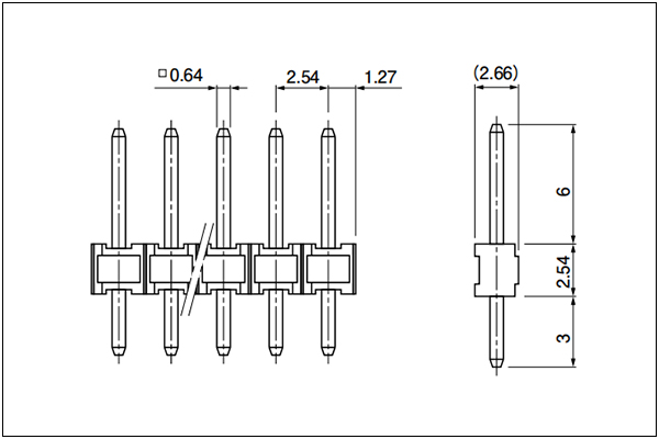 JST RE Header - Top entry type