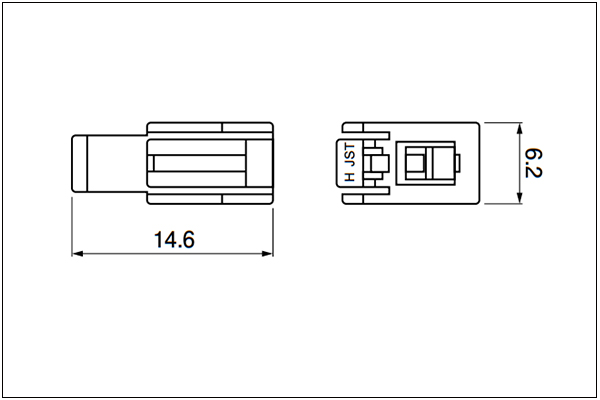 JST VH Housing - N Type - Single Circuit