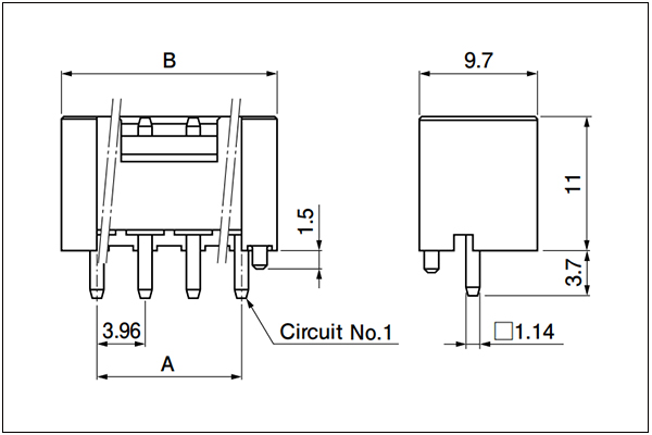 JST VH Shrouded header - 4 to 10 Circuits