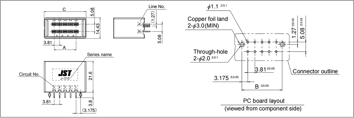 J310D Header (Top entry type)