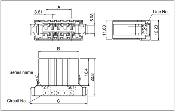 J310D Receptacle housing