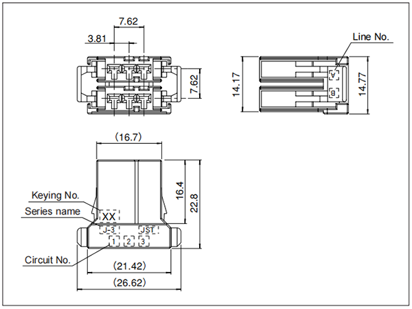 J310M Receptacle housing
