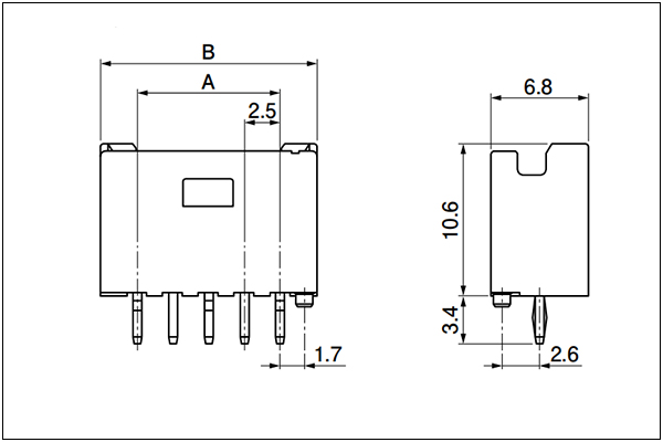JST XNI Header - 2 to 11 Circuits