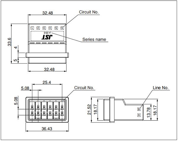 J350D Tab housing (Free hanging type)
