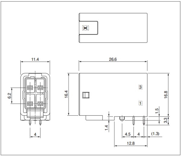 JST JWPS Header housing assembly