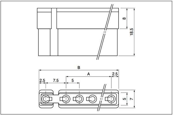 JST V Housing - 3 to 6 Circuits
