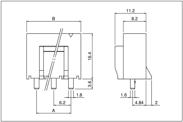 JST VL Header - 2, 3 Circuits