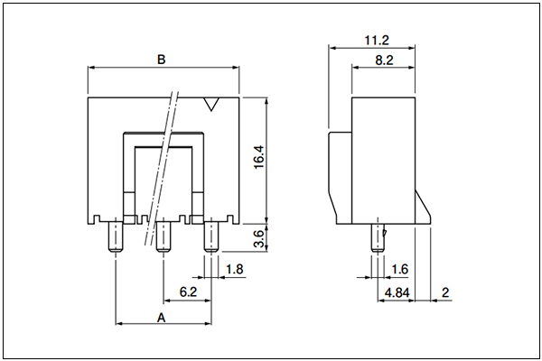 JST VL Header - 2, 3 Circuits