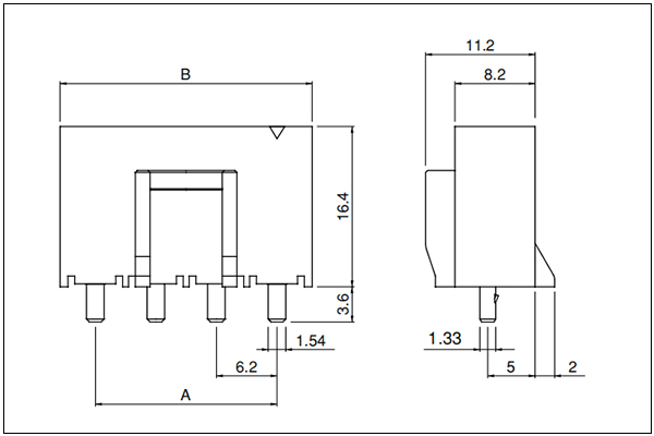 JST VL Header - 4 Circuits(Single-row)