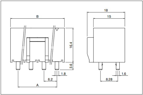 JST VL Header - 8, 12 Circuits