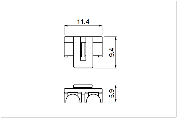 JST VL Retainer - 2, 4 Circuits