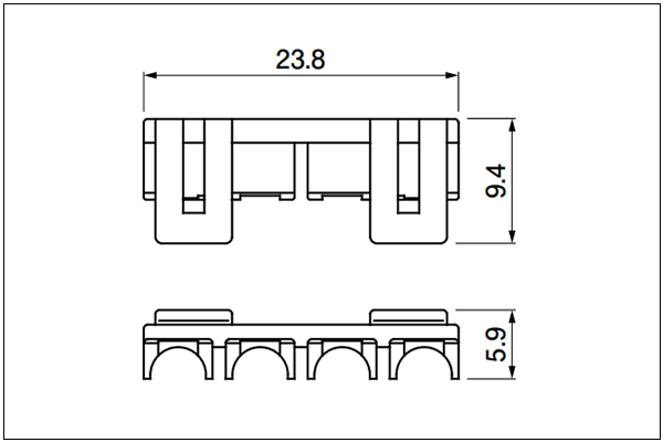 JST VL Retainer - 4 Circuits(Single-row)