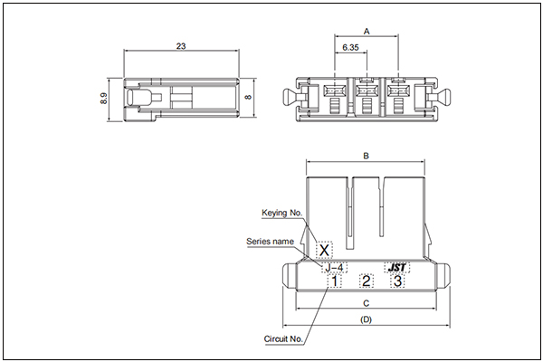 J4300S - Receptacle housing