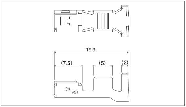 JST JFPS receptacle terminal