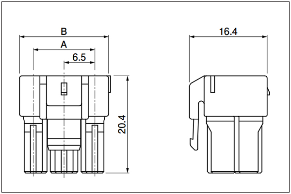 JST VYH Housing - Dual-row Type