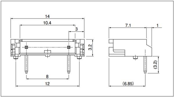 JST BH Through-hole type shrouded header