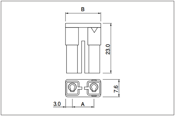 JST LV Housing - 2 Circuits