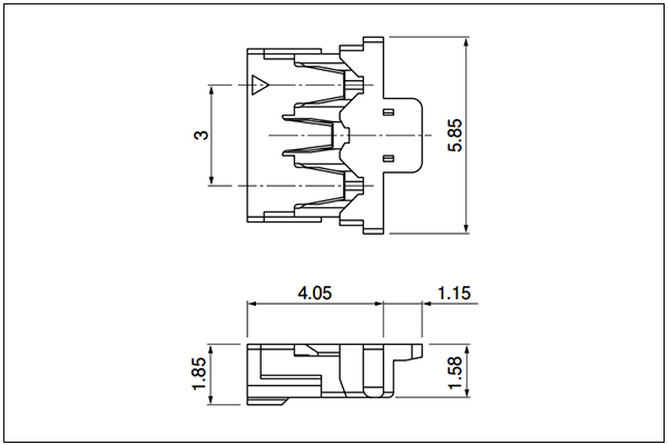 JST AUH Housing - 3 Circuits