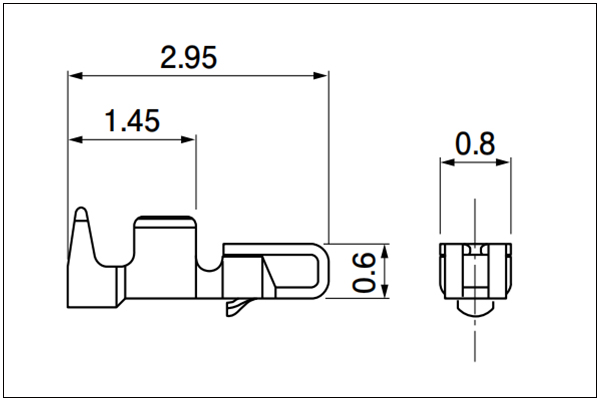 JST AUH Terminal - For Single