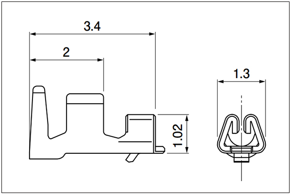 JST AUH Terminal - For power supply