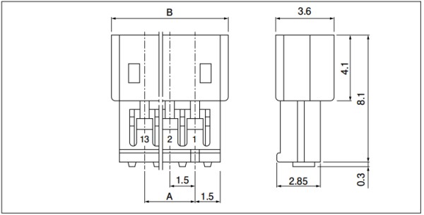 JST ZM Plug Housing