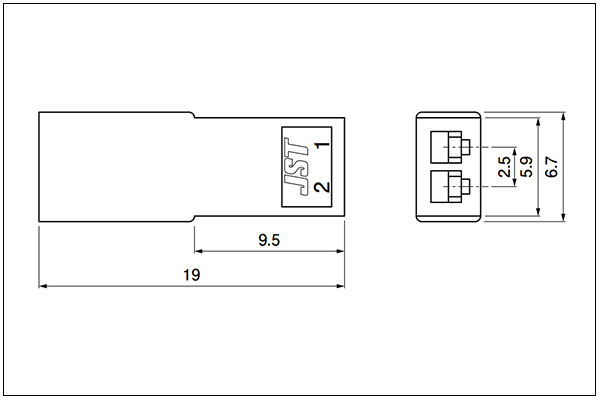 Receptacle Housing - For Pin Terminal