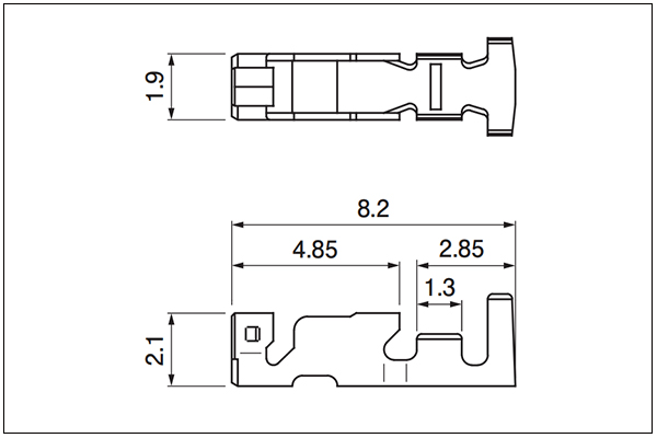 Crimp style HR connector - Receptacle Terminal