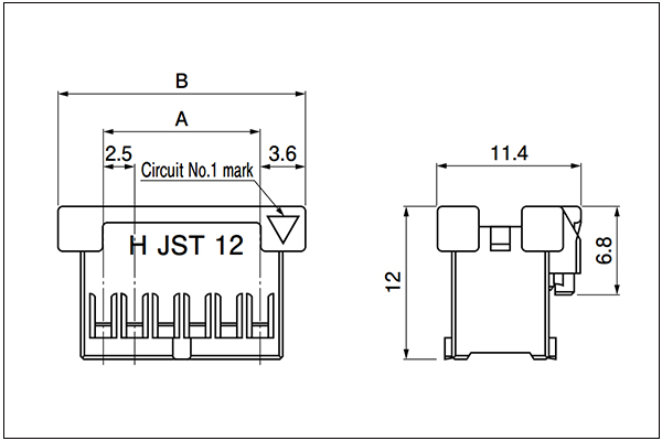 Plug housing (for socket contact) - 8 to 16 Circuits