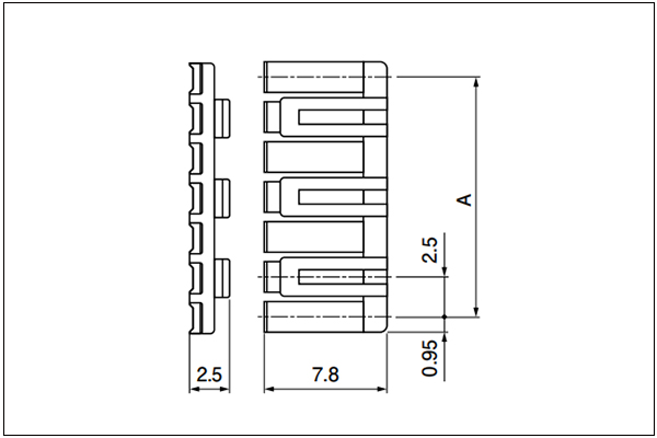 Retainer - For receptacle housing