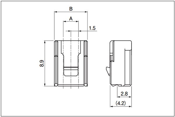 Plug housing (For socket contact) - 3 Circuits
