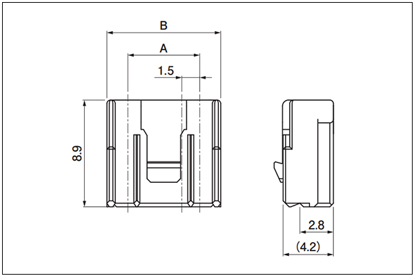 Plug housing (For socket contact) - 4, 5 Circuits