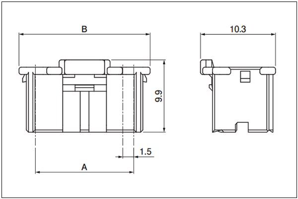 Socket housing (for socket contact) - 24 Circuits
