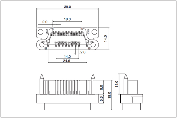 JST TSD Plug Housing - 20 Circuits