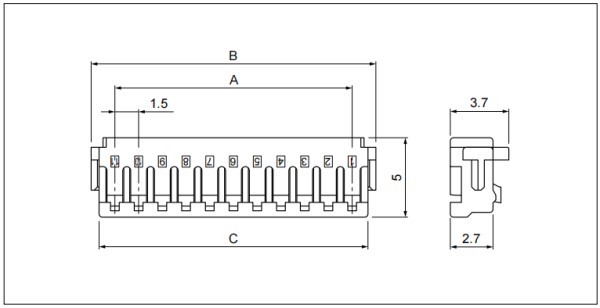 CZ connector Housing
