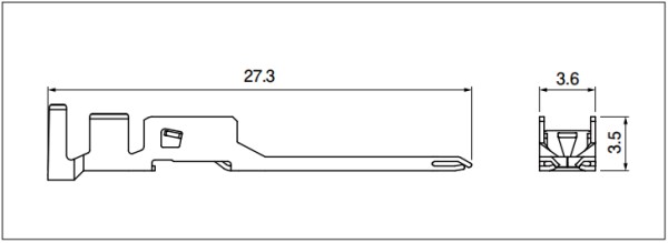 Plug contact for power line