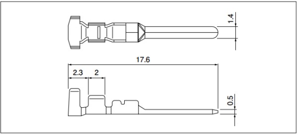 Plug contact for power supply circuit
