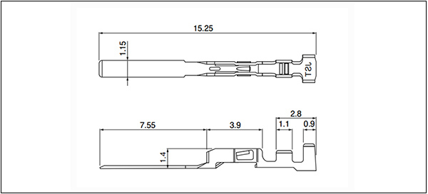 Plug contact for signal